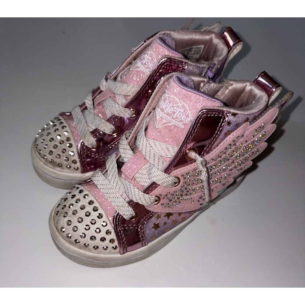 Skechers Little Kid TWI-Lites 2.0-Wingsical WIS Sneaker Size 8